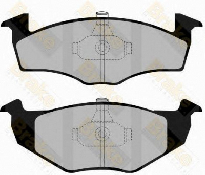 BRAKE ENGINEERING pa1139 -  Комплект тормозных колодок, дисковый тормоз